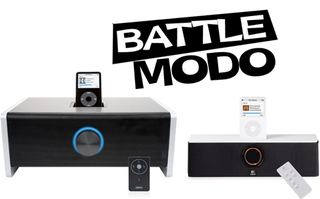 Illustration for article titled iPod Dock Bracket FINALE, Altec Lansing IMV712 vs. Griffin Amplifi